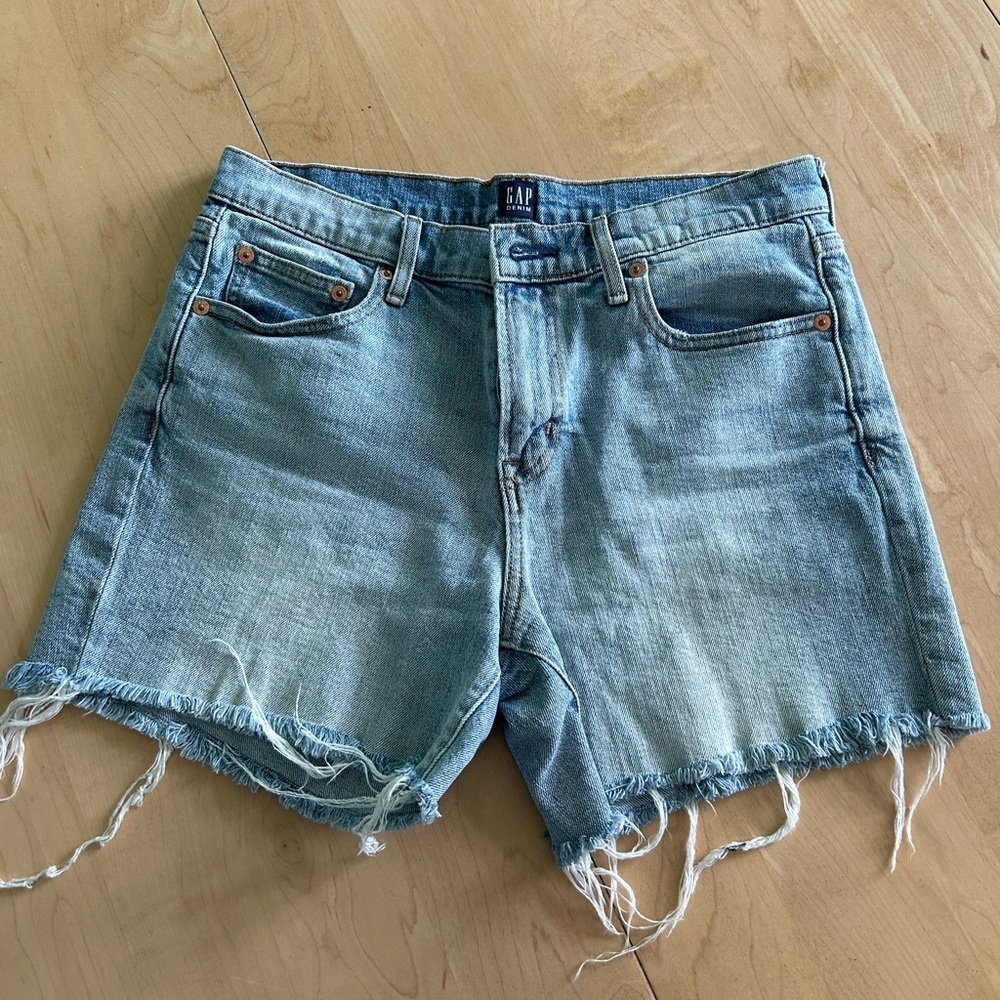 GAP Women's Faded Blue Jean Shorts